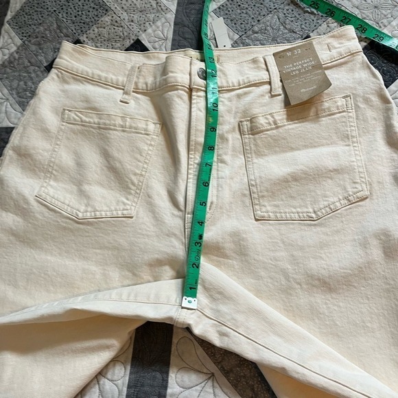 Madewell The Perfect Vintage Wide-Leg Jean vintage canvas size 32 - Picture 7 of 10